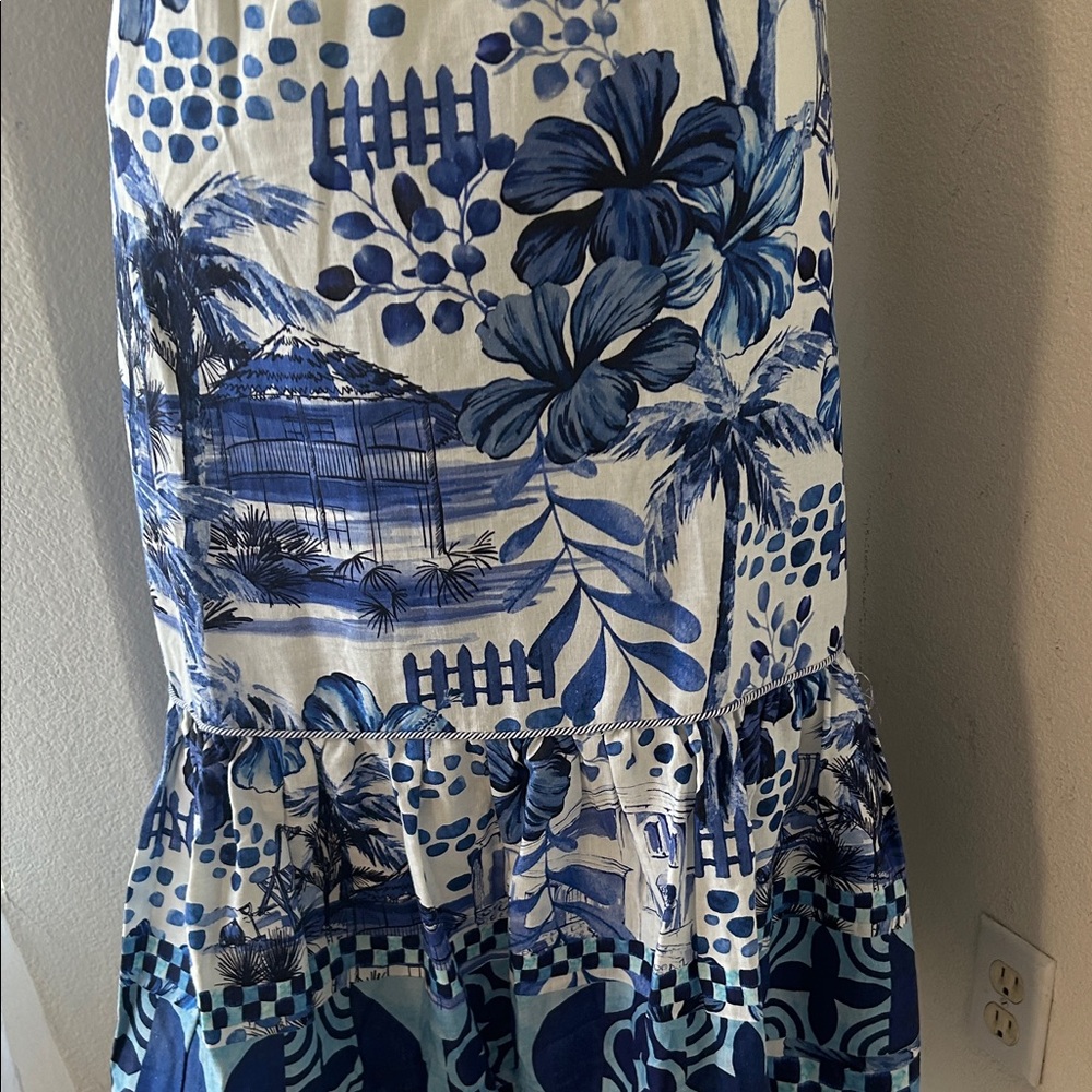 Blue Floral Women's Skirt - Picture 8 of 10